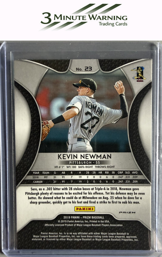 2019 Panini Prizm #23 Kevin Newman Hyper Prizm Blue Prizm