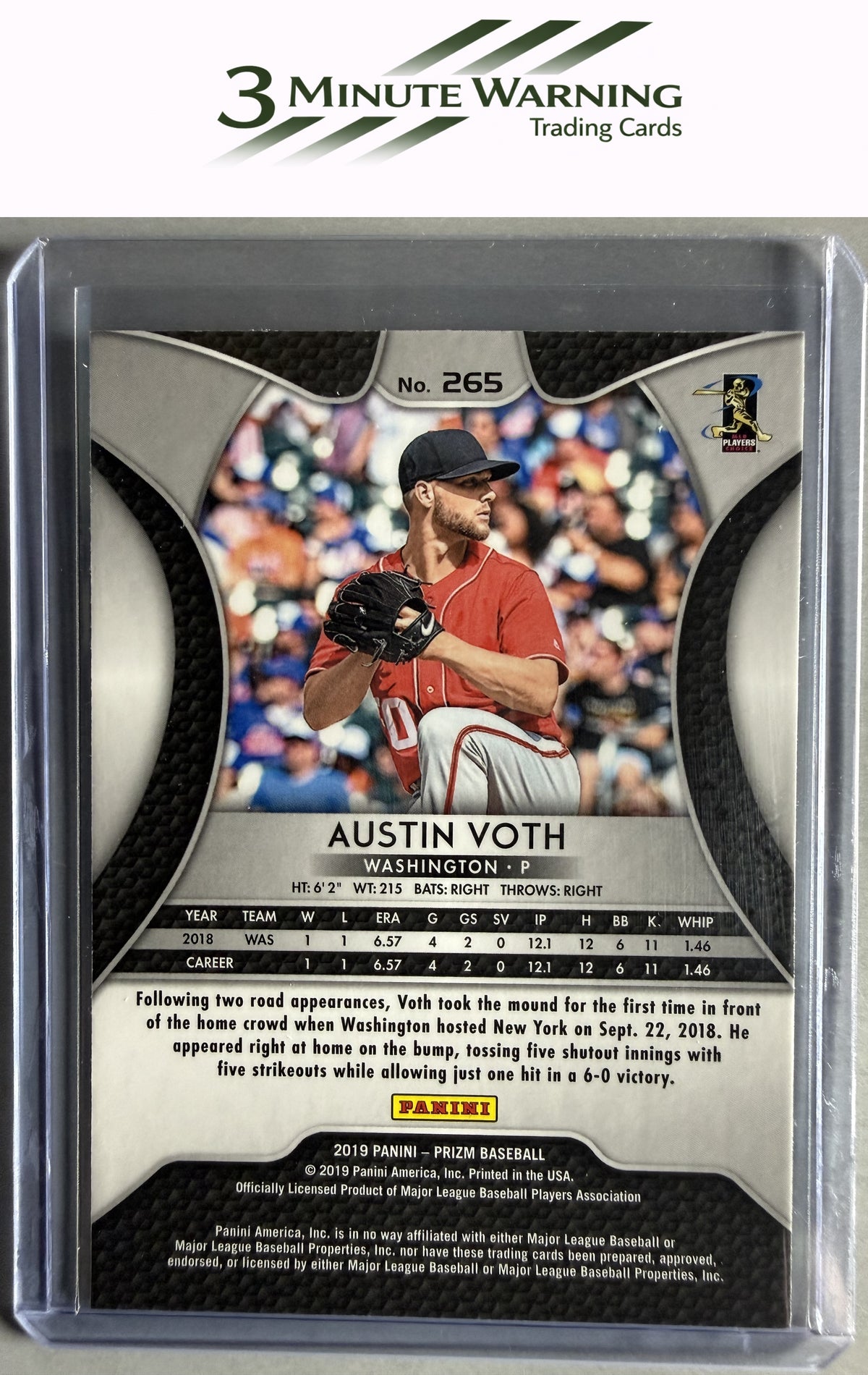 2019 Panini Prizm #265 Austin Voth