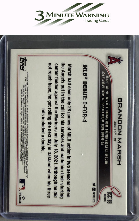 2022 Topps Chrome Update #USC188 Brandon Marsh Purple Refractor