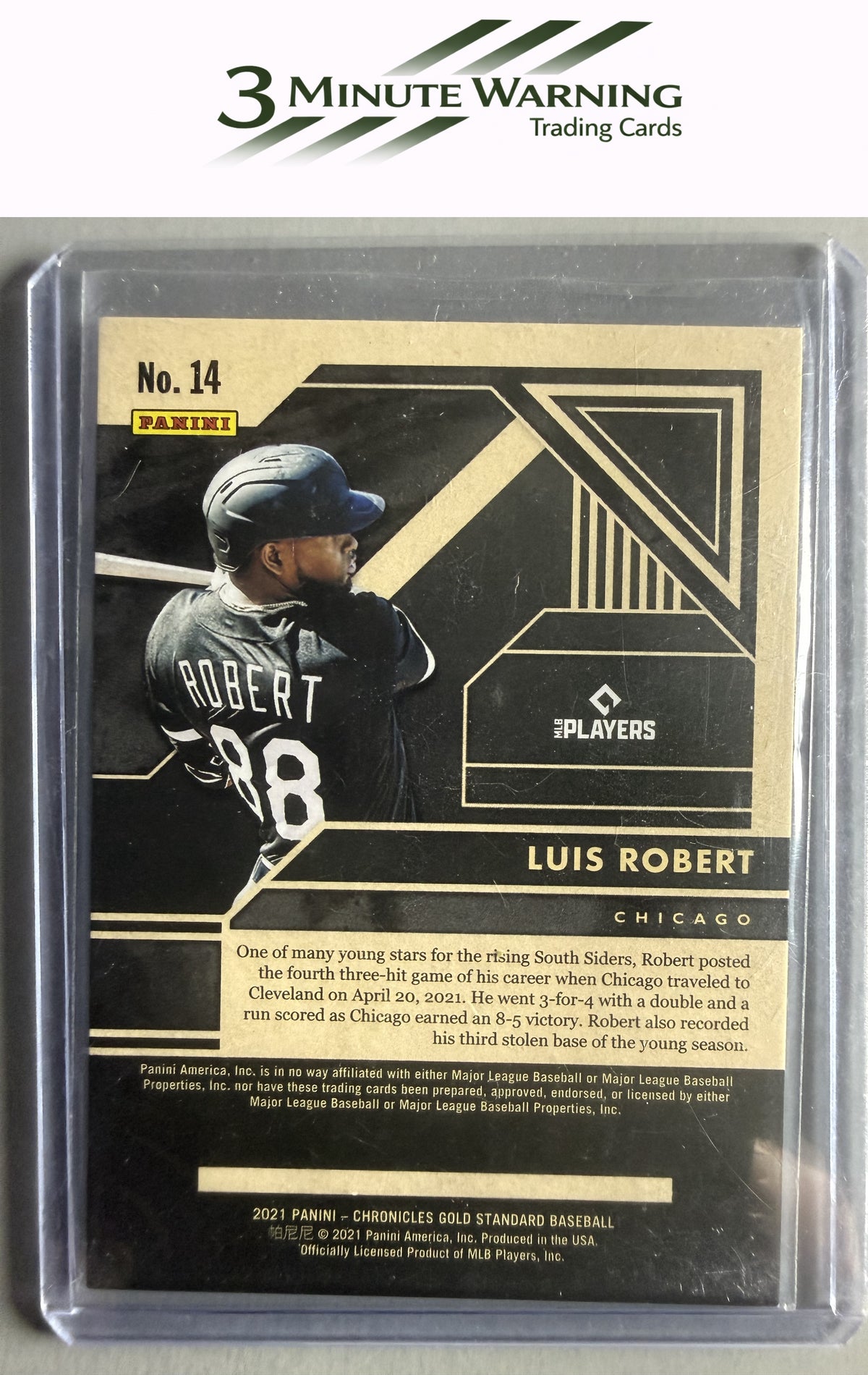 2021 Panini Chronicles #14 Luis Robert Gold Standard Blue #/99