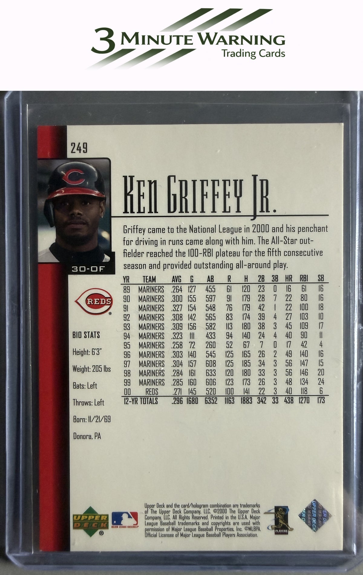 2001 Upper Deck #249 Ken Griffey Jr.