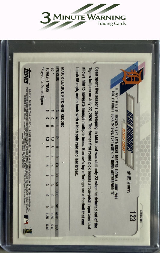 2021 Topps #123b Beau Burrows