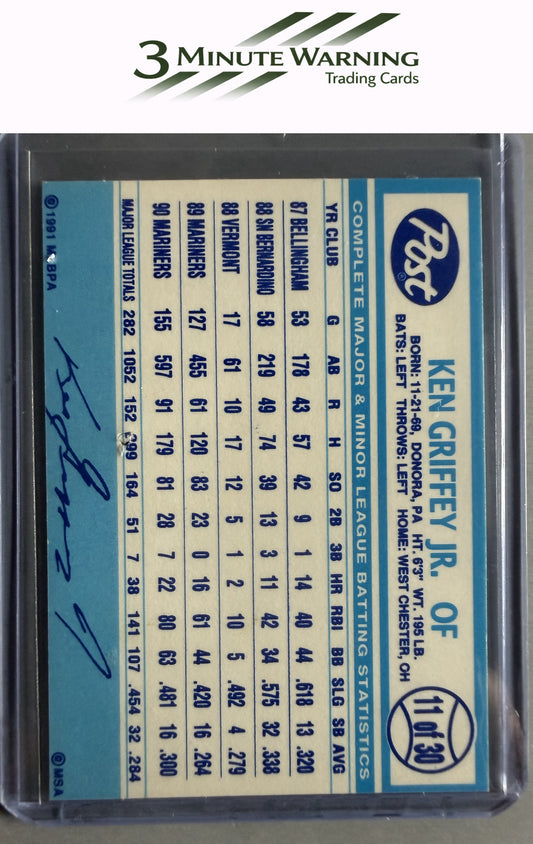 1991 Post Cereal #11 Ken Griffey Jr.
