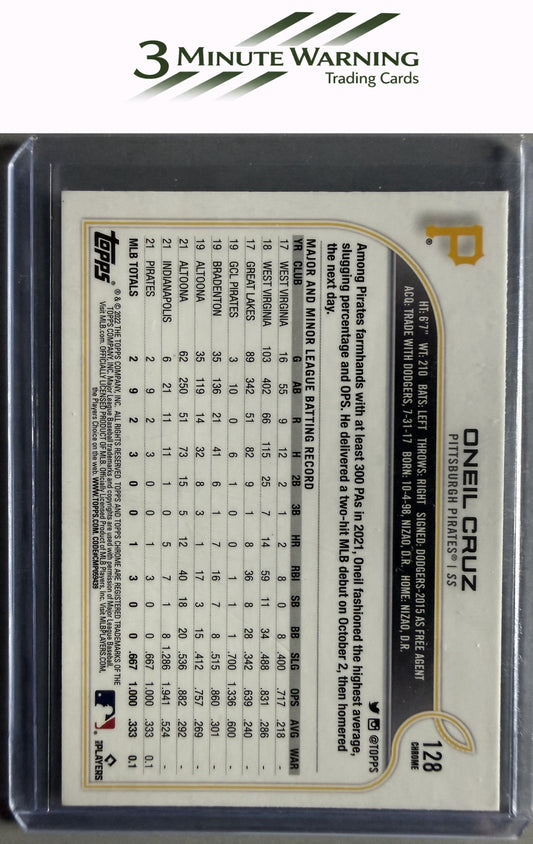 2022 Topps Chrome Sonic #128a Oneil Cruz