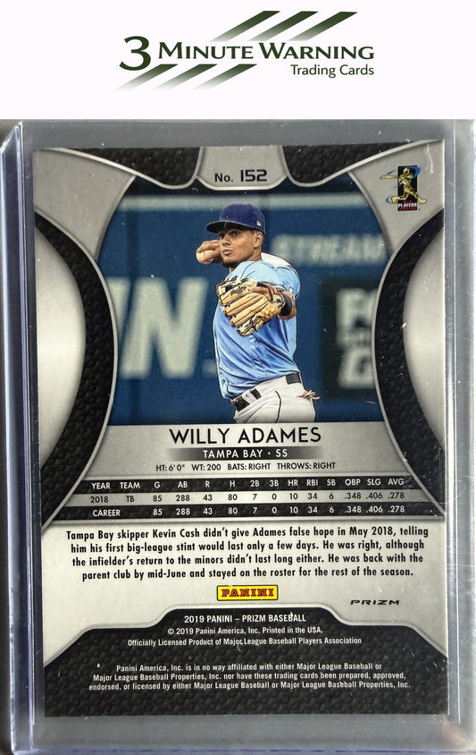 2019 Panini Prizm #152 Willy Adames Blue Prizm