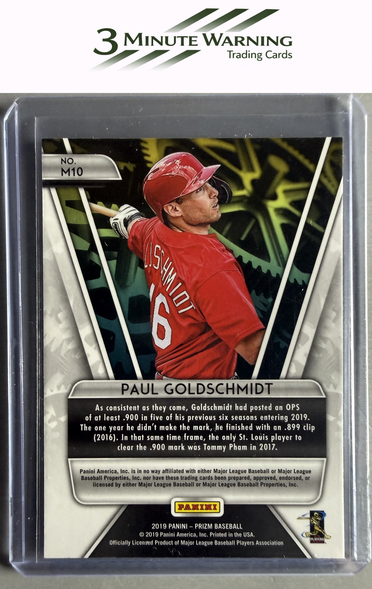 2019 Panini Prizm #M10 Paul Goldschmidt Machines