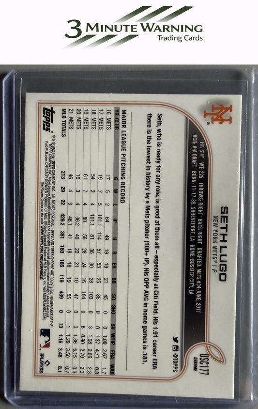 2022 Topps Chrome Update #USC177 Seth Lugo Purple Refractor