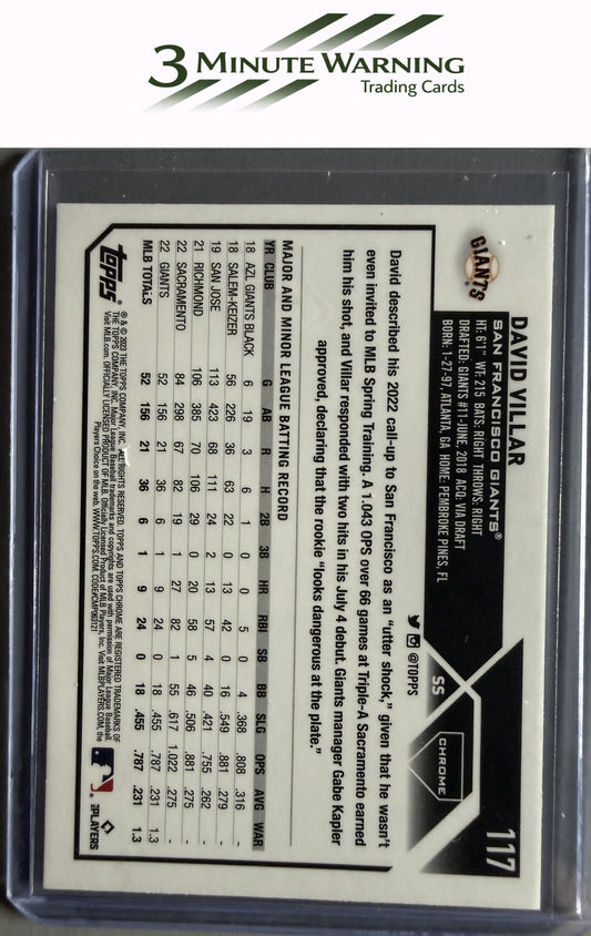 2023 Topps Chrome #117 David Villar