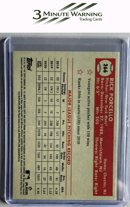2021 Topps Chrome Platinum Anniversary #266 Rick Porcello