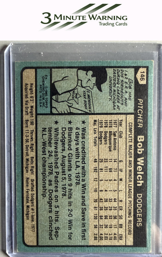 1980 Topps #146 Bob Welch