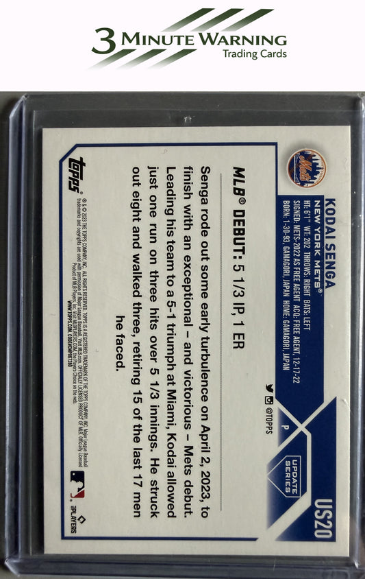 2023 Topps Chrome Update #USC124 Kodai Senga Prism