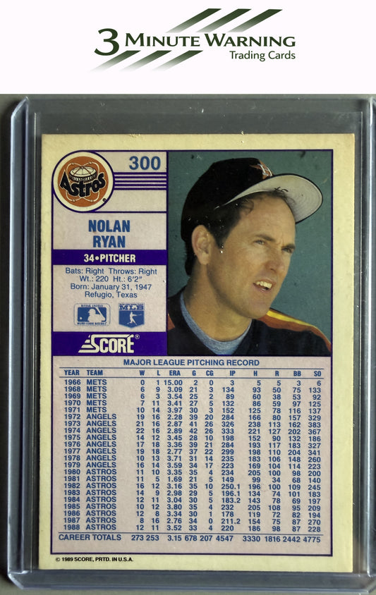 1989 Score #300 Nolan Ryan
