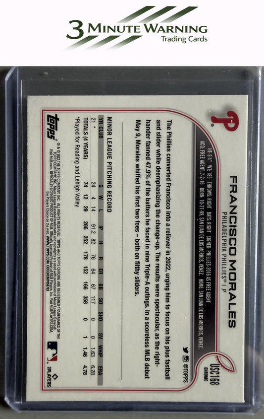 2022 Topps Chrome Update #USC168 Francisco Morales Purple Refractor