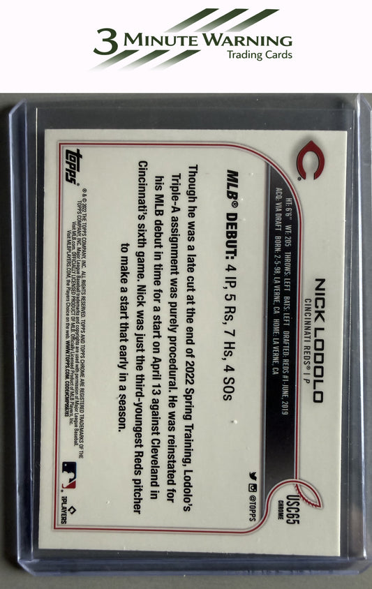 2022 Topps Chrome Update #USC65 Nick Lodolo