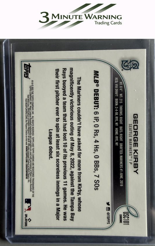 2022 Topps Chrome Update #USC101 George Kirby