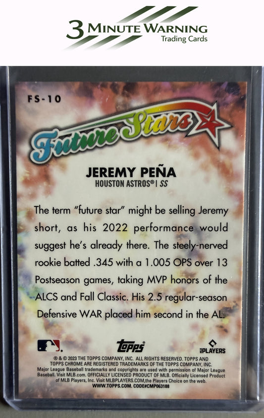 2023 Topps Chrome #FS-10 Jeremy Peña Future Stars
