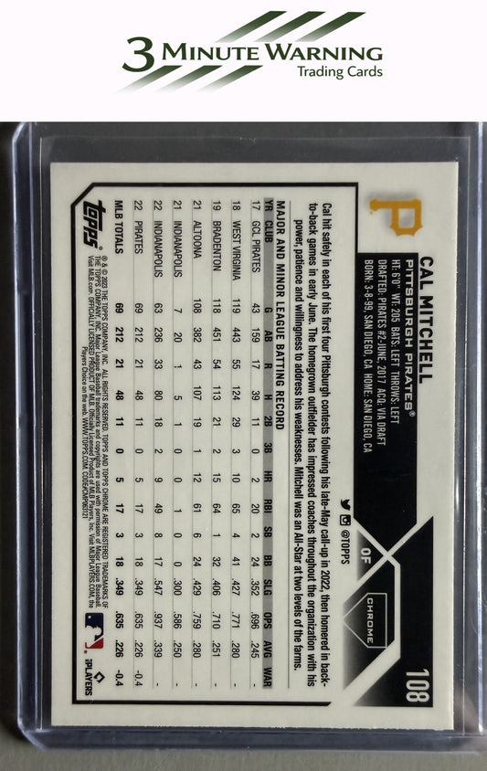 2023 Topps Chrome #108 Cal Mitchell