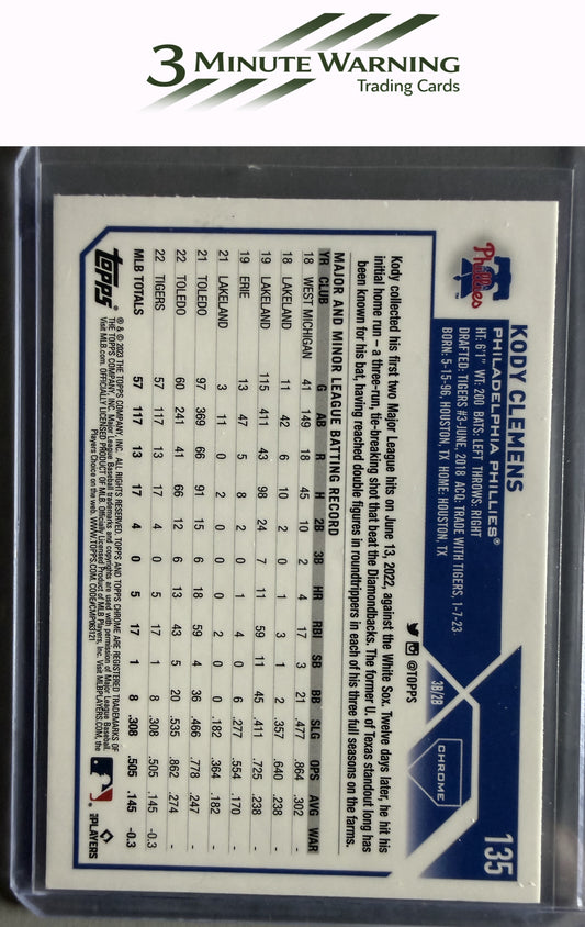 2023 Topps Chrome #135 Kody Clemens