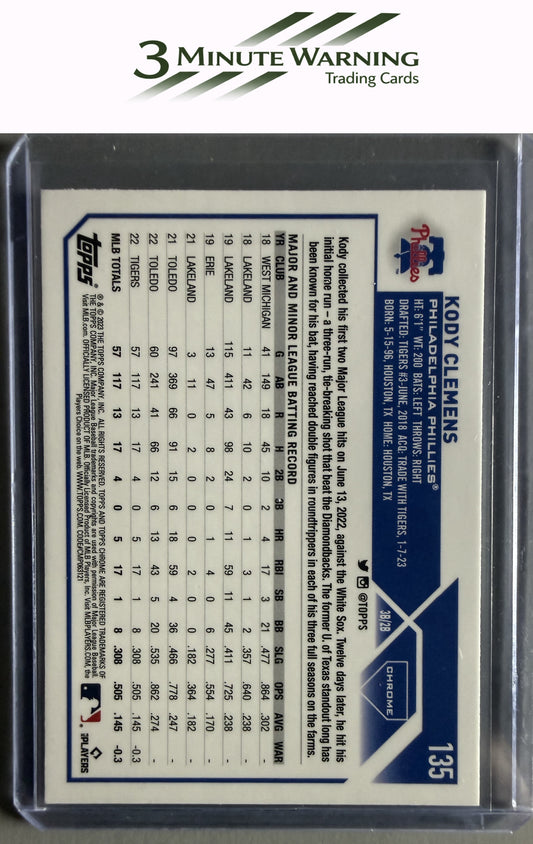 2023 Topps Chrome #135 Kody Clemens