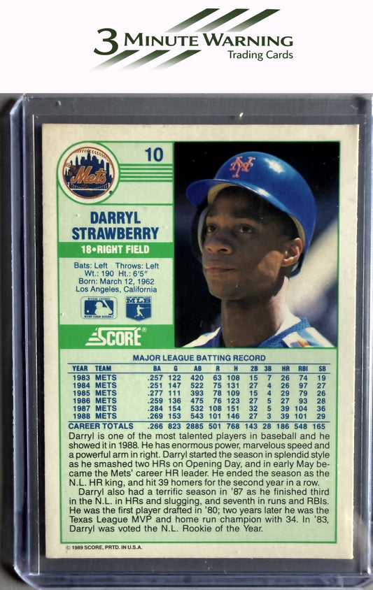 1989 Score #10 Darryl Strawberry