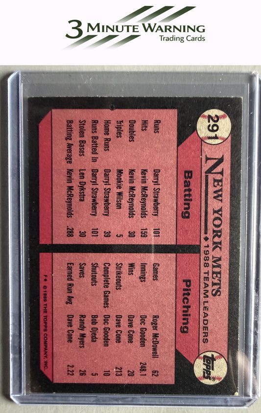 1989 Topps #291 Mets Leaders