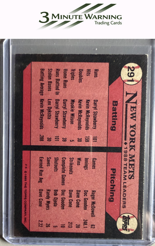 1989 Topps #291 Mets Leaders