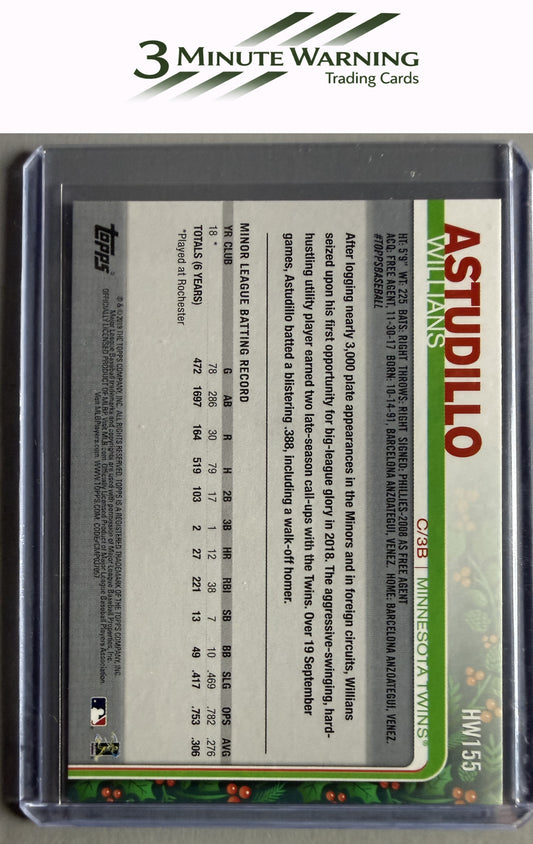 2019 Topps Holiday #HW155 Willians Astudillo