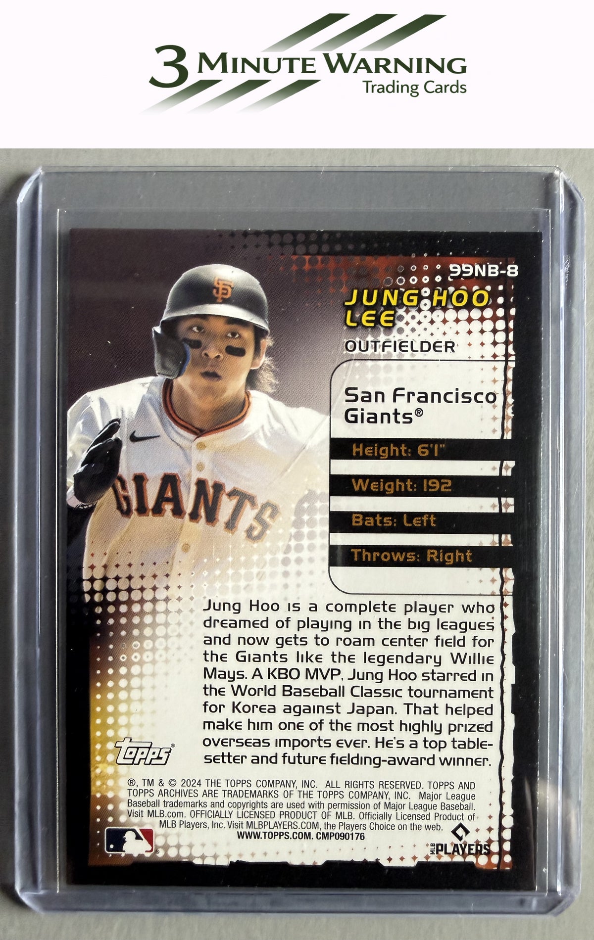2024 Topps Archives #99NB-8 Jung Hoo Lee 1999 Topps New Breed