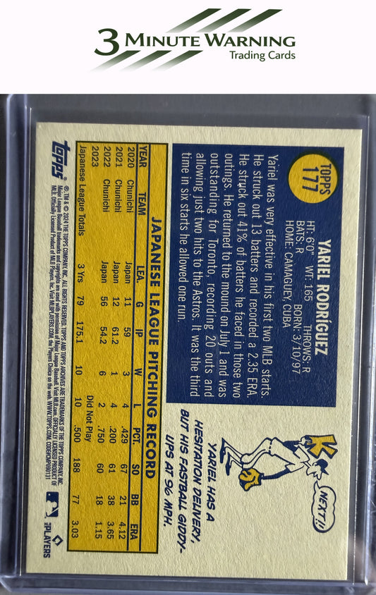 2024 Topps Archives #177 Yariel Rodríguez