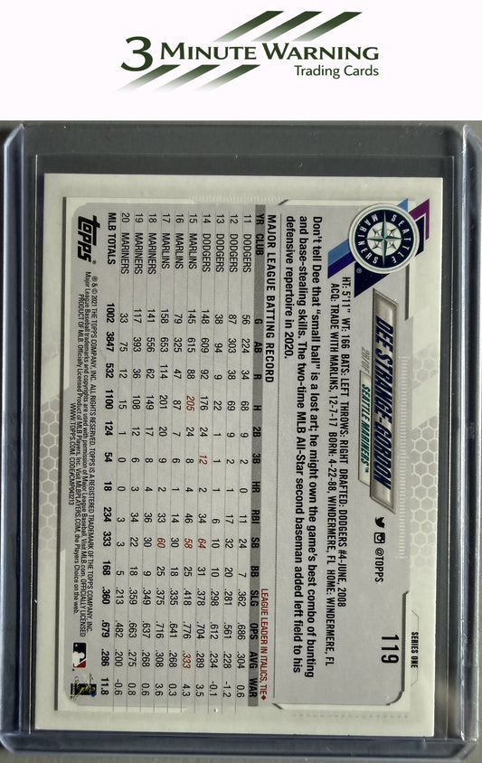 2021 Topps #119 Dee Strange-Gordon Rainbow Foil