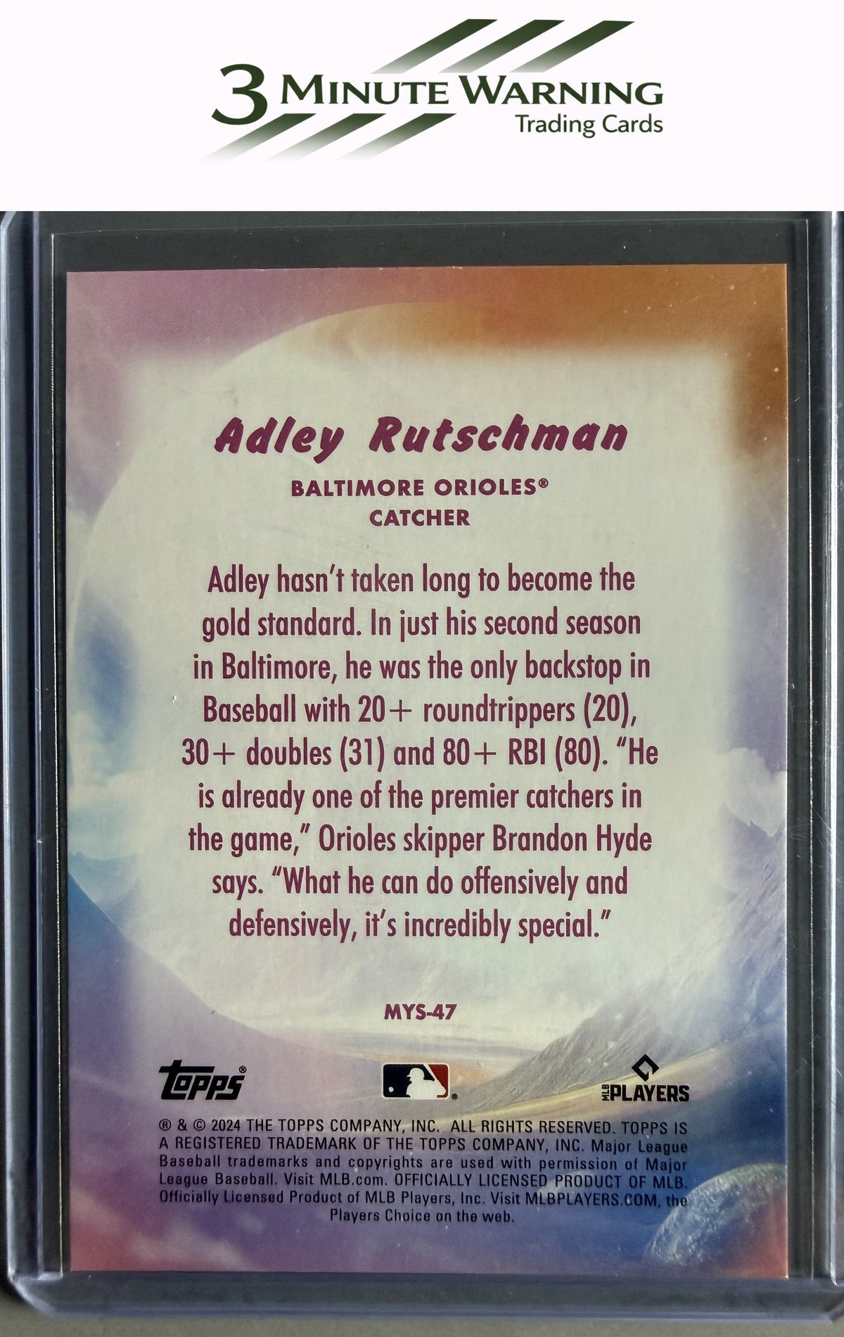 2024 Topps Update #MYS-47 Adley Rutschman Mystical