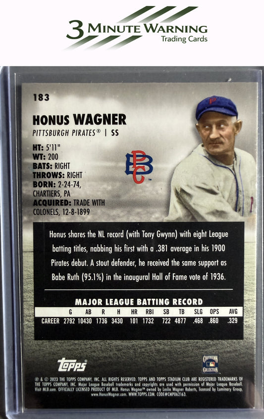 2023 Stadium Club #183 Honus Wagner