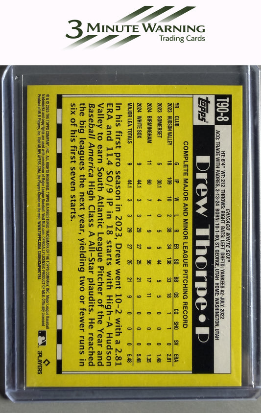 2025 Topps #T90-8 Drew Thorpe 1990 Topps Baseball 35th Anniversary (Series One)