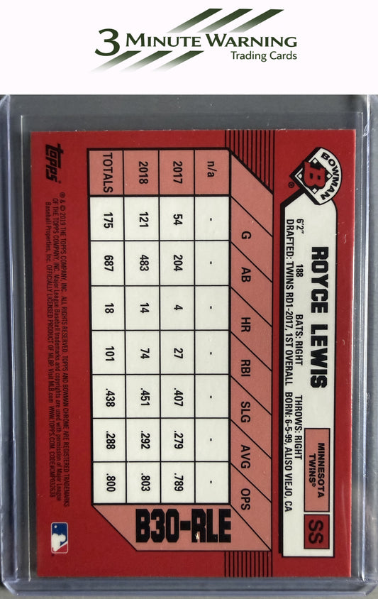 2019 Bowman #B30-RLE Royce Lewis 30th Anniversary Bowman