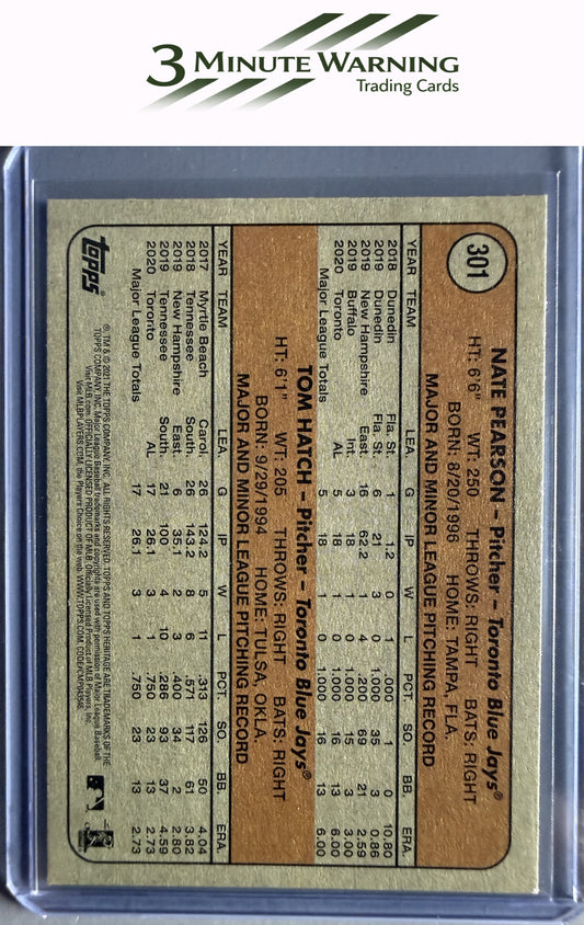 2021 Topps Heritage #301 Blue Jays 2021 Rookie Stars