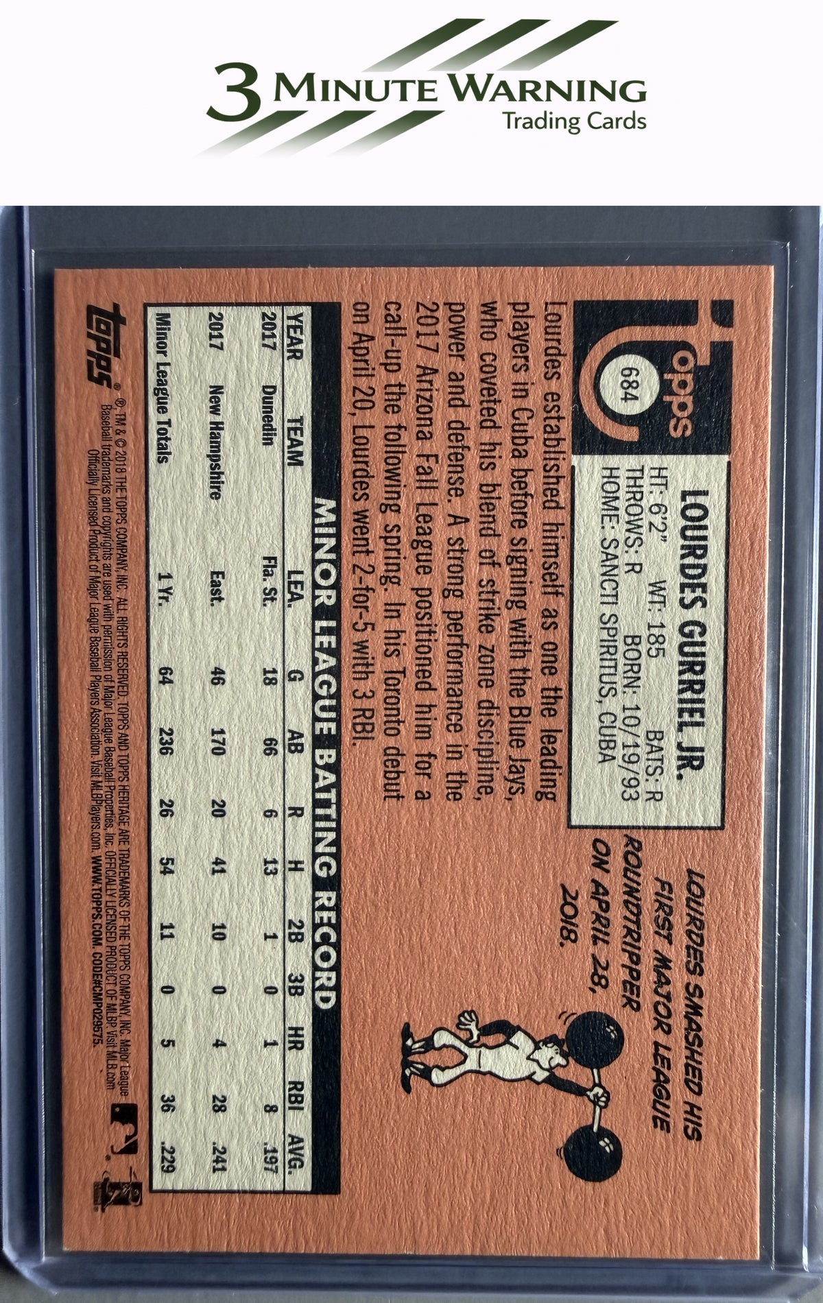 2018 Topps Heritage #684 Lourdes Gurriel Jr.