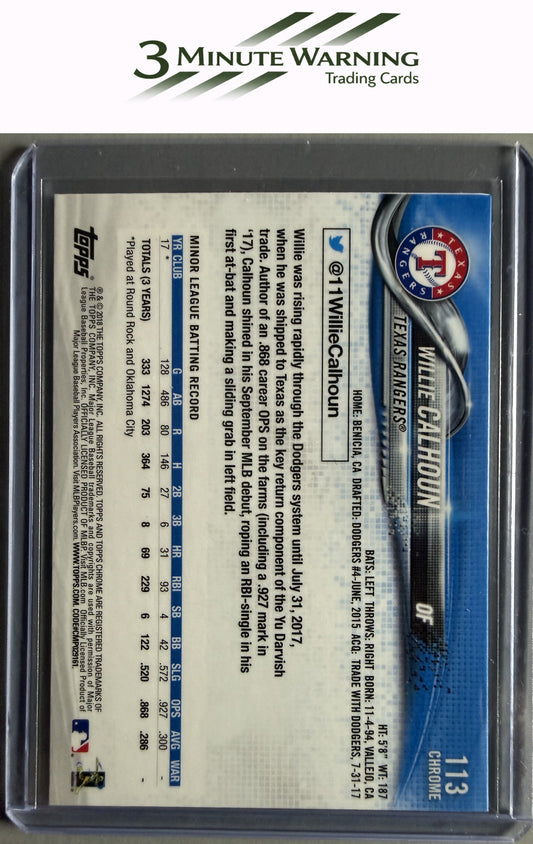 2018 Topps Chrome #113 Willie Calhoun