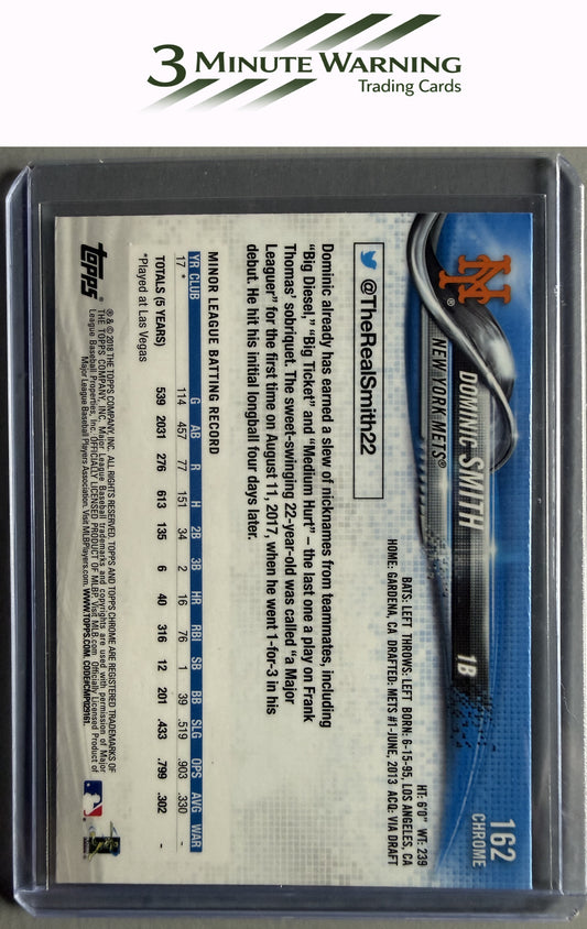 2018 Topps Chrome #162 Dominic Smith