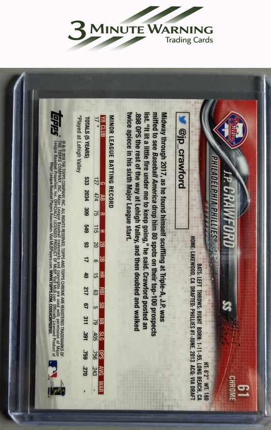 2018 Topps Chrome #61 J.P. Crawford