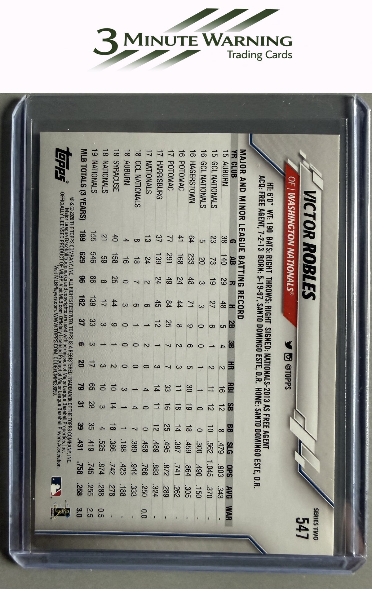 2020 Topps #547 Victor Robles