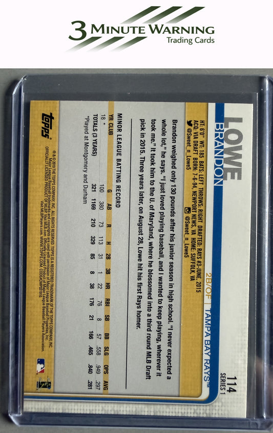 2019 Topps #114 Brandon Lowe