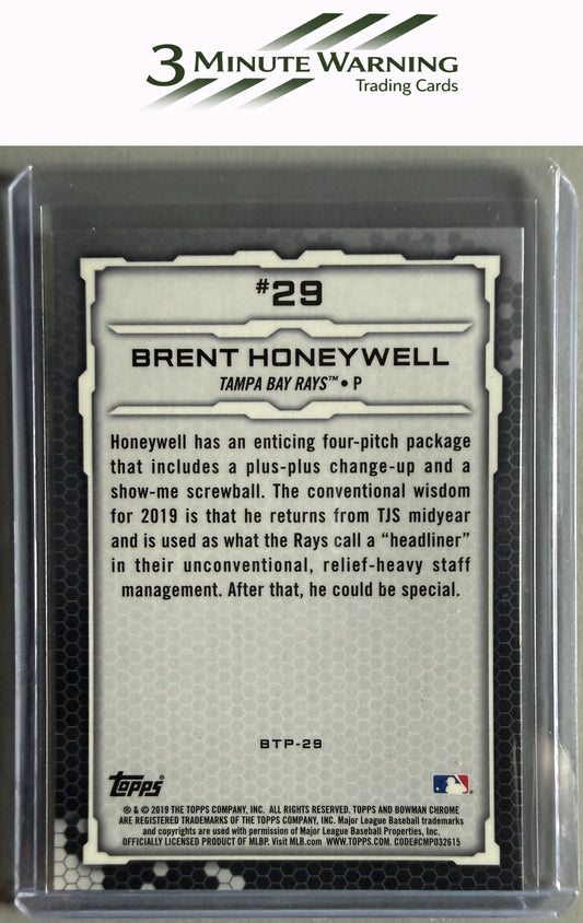 2019 Bowman #BTP-29 Brent Honeywell Bowman Scouts' Top 100
