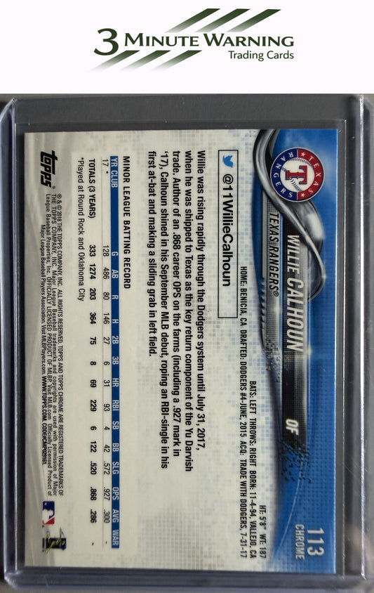 2018 Topps Chrome #113 Willie Calhoun