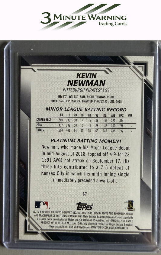 2019 Bowman Platinum #67 Kevin Newman