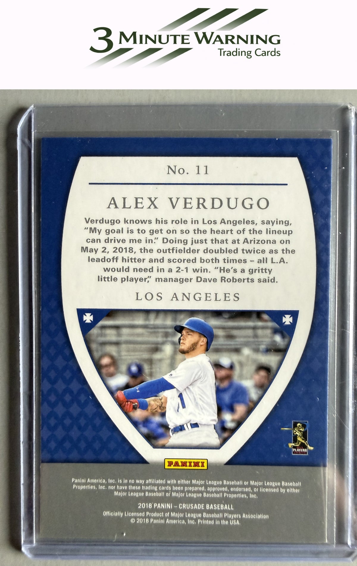 2018 Panini Chronicles #11 Alex Verdugo Crusade