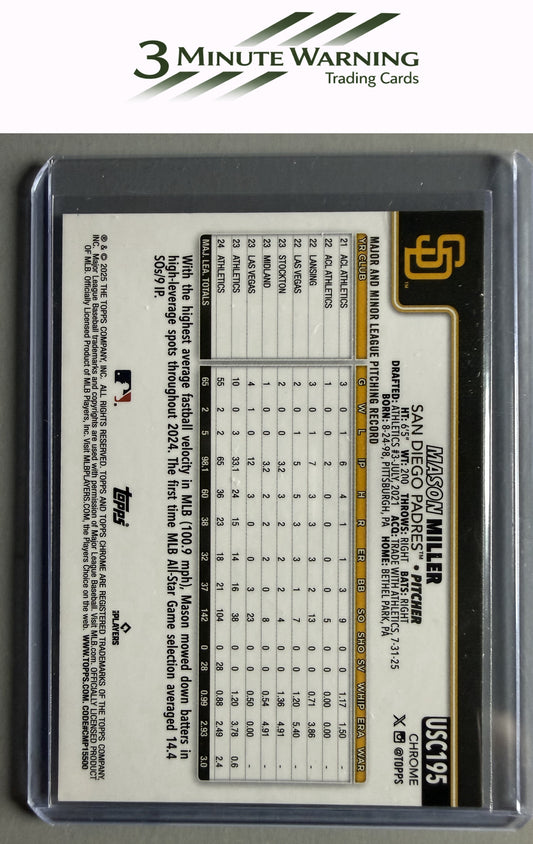 2025 Topps Chrome Update #USC195 Mason Miller