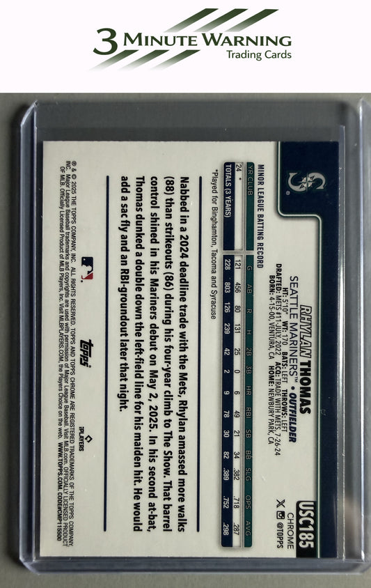 2025 Topps Chrome Update #USC185 Rhylan Thomas