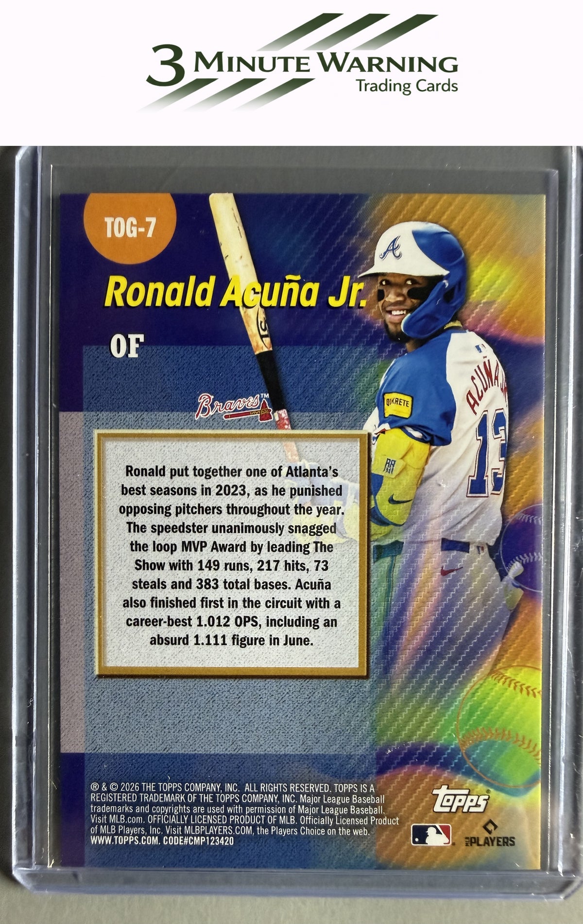 2026 Topps #TOG-7 Ronald Acuña Jr. Titans of the Game