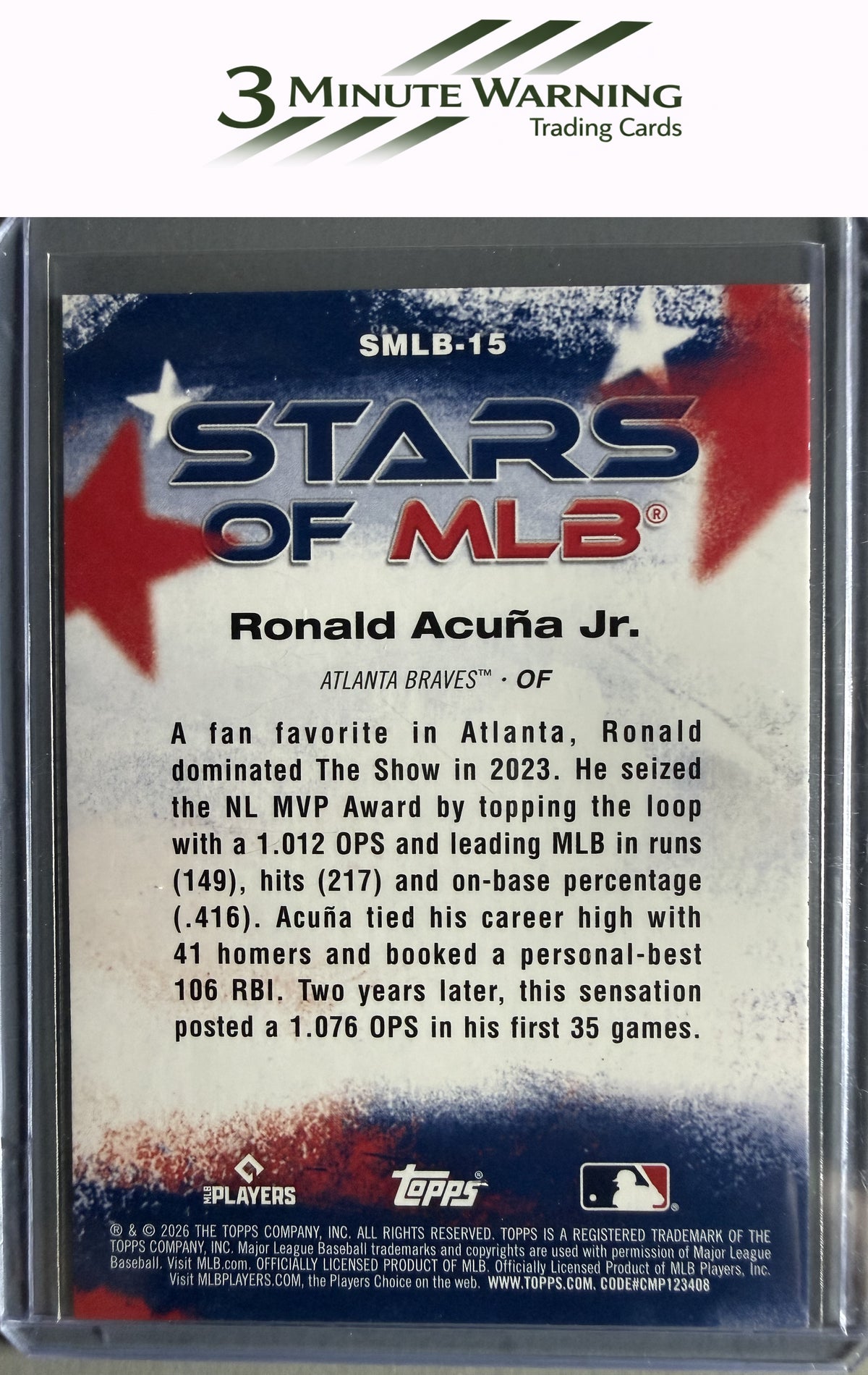 2026 Topps #SMLB-15 Ronald Acuña Jr. Stars of MLB
