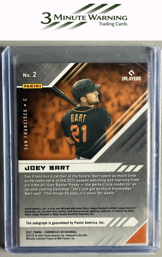 2021 Panini Chronicles #2 Joey Bart XR Autographs